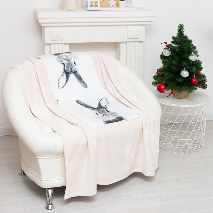 Набор «Этель» Rabbit: подушка 40×40±3 см, плед 100×150 см - Фото 1