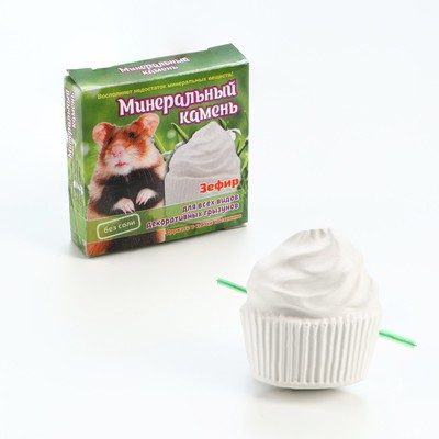 Минеральный камень «Мышильд» для грызунов, зефир, без соли, 12 г