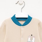 Кофточка детская, цвет молочный/лео, рост 56 см - фото 41997990