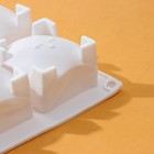 Форма для муссовых десертов и выпечки KONFINETTA «Квадро», 29.5×17×4 см, 8 ячеек (6×4 см), цвет белый - Фото 2