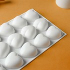 Форма для муссовых десертов и выпечки KONFINETTA «Сердца», 29,8×17,3×2,5 см, 15 ячеек (5×4,6 см), цвет белый - Фото 4