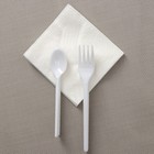 Набор пластиковой одноразовой посуды на 6 персон Не ЗАБЫЛИ! «Чайный №2», цвет белый, чёрный - Фото 5