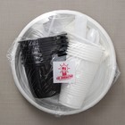 Набор пластиковой одноразовой посуды на 6 персон Не ЗАБЫЛИ! «Чайный №2», цвет белый, чёрный - Фото 10