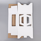 Коробка под торт 2 окна, с ручками, белая, 22 х 22 х 15 см - Фото 5