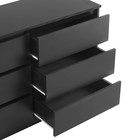 Комод для хранения «Клик Мебель. Мадера», 6 ящиков, 1200×420×775 мм, цвет чёрный - Фото 3