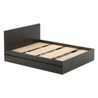 Кровать двуспальная «Клик Мебель. Мадера», с основанием, 2 ящика, спальное место 1600×2000 мм, цвет чёрный - Фото 1