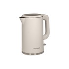 Чайник электрический Oursson EK1731W/IV, пластик, колба металл, 1.7 л, 2200 Вт, бежевый - фото 51335401