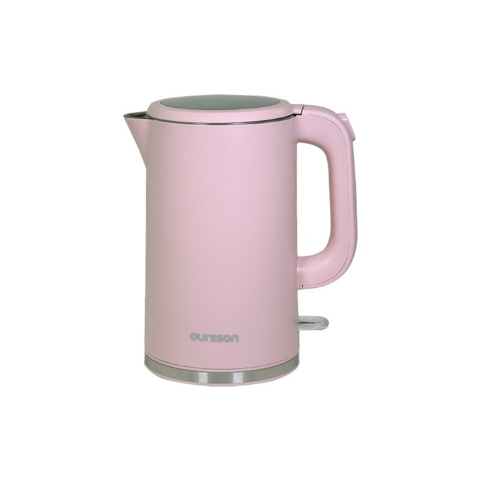 Чайник электрический Oursson EK1731W/PR, пластик, колба металл, 1.7 л, 2200 Вт, розовый