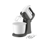 Миксер Moulinex HM464110, стационарный, 500 Вт, 5 скоростей, 4 насадки, бело-серый - фото 51335464 Миксер Moulinex HM464110, стационарный, 500 Вт, 5 скоростей, 4 насадки, бело-серый - фото 51335464