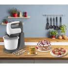 Миксер Moulinex HM464110, стационарный, 500 Вт, 5 скоростей, 4 насадки, бело-серый - фото 51335469 Миксер Moulinex HM464110, стационарный, 500 Вт, 5 скоростей, 4 насадки, бело-серый - фото 51335469