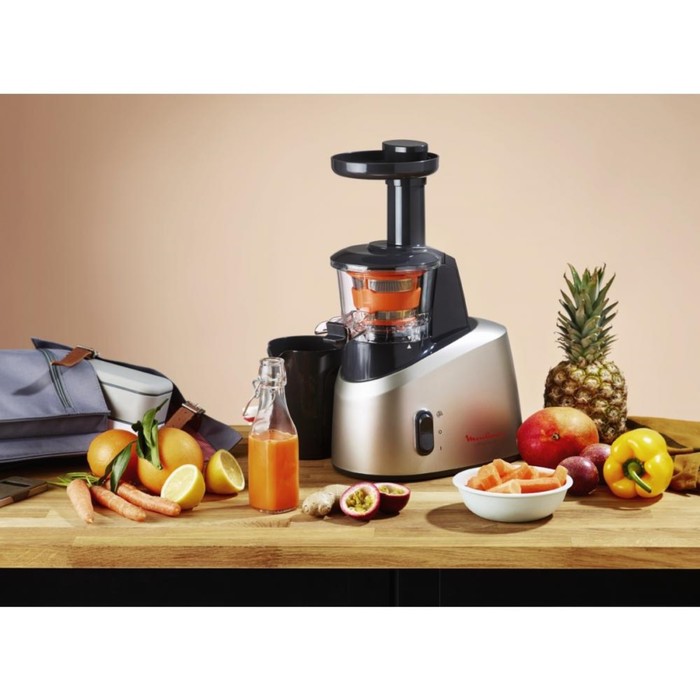 Соковыжималка Moulinex ZU255B10, шнековая, 200 Вт, 0.8 л, серебристая - фото 51335481 Соковыжималка Moulinex ZU255B10, шнековая, 200 Вт, 0.8 л, серебристая - фото 51335481