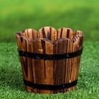 Кашпо деревянное "Клео" малое, 9х9х10см - Фото 2