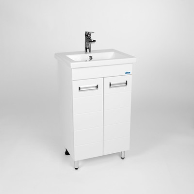 Тумба напольная VIANT «Вена 50», 2 створки, с раковиной COMO 50, 380×460×820 мм, цвет белый