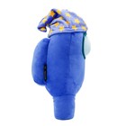 Плюшевая игрушка-фигурка Among us с ночной шапочкой, 30 см, синяя - Фото 2