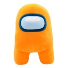 Плюшевая игрушка-фигурка Among us супермягкая, 40 см, оранжевая - фото 109898461