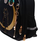 Рюкзак каркасный Grizzly, 36 х 28 х 20 см, светодиодная подсветка с брелоком, чёрный - Фото 11