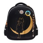 Рюкзак каркасный Grizzly, 36 х 28 х 20 см, светодиодная подсветка с брелоком, чёрный - Фото 3