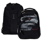 Рюкзак молодёжный 45 х 32 х 23 см, эргономичная спинка, Grizzly, чёрный/серый - фото 9843999