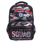 Рюкзак школьный, 39 х 28 х 19 см, Grizzly 254, эргономичная спинка отделение для ноутбука камуфляж, RB-254-3 - фото 21842818