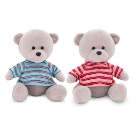 Мягкая игрушка «Медведь Топтыжкин серый: в футболке», 25 см