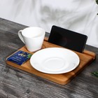 Подставка Adelica, для тарелки, кружки и телефона, 25×21×1,8 см - фото 4356875