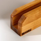 Салфетница деревянная Adelica «ЛЮКС», 14×7×6 см, пропитано маслом, берёза - фото 6643260