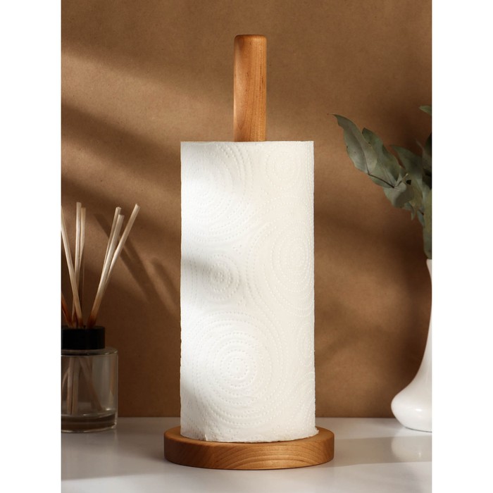 Держатель деревянный для бумажных полотенец Adelica, 30 см, берёза - Фото 1