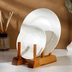 Подставка для разделочных досок, крышек и тарелок Adelica, 17×13×13 см, пропитана минеральным маслом, дерево берёза - Фото 1