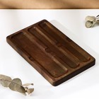 Подставка для столовых приборов Adelica, 3 секции, 24×15×1,8 см, окрашен в тёмный цвет, берёза - фото 25388338