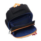 Рюкзак каркасный Grizzly, 36 х 28 х 20 см, с картхолдером, светодиодная подсветка, чёрный - Фото 7