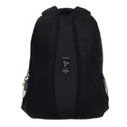 Рюкзак молодёжный Grizzly, 45 х 32 х 23 см, эргономичная спинка, чёрный, салатовый - фото 9585627