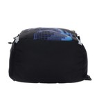 Рюкзак школьный Grizzly "Дино", 38 х 29 х 17.5 см, эргономичная спинка, чёрный/синий - фото 24476524