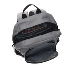 Рюкзак школьный, 40 х 25 х 13 см, Grizzly 255, эргономичная спинка, отделение для ноутбука, серый/чёрный RB-255-1 - Фото 7