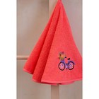 Полотенце махровое кухонное Arya Home, размер 70x70 см, цвет коралловый - фото 27792353