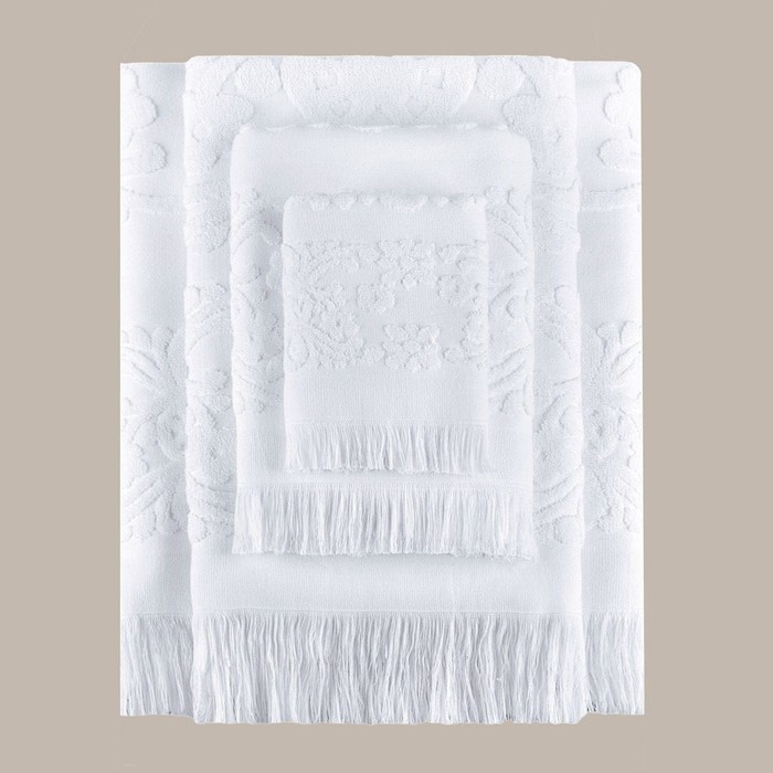 Полотенце, размер 30x50 см, цвет белый