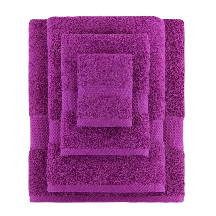 Полотенце махровое Arya Home Miranda Soft, 450 гр, размер 50x90 см, цвет фуксия