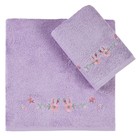 Набор полотенец, размер 50x90 см 70x140 см, цвет лиловый 2 шт - Фото 2