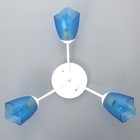 Люстра «Оникс» BayerLux, 3×15 Вт E27, белый-синий, 50×15×15 см - Фото 4