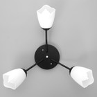 Люстра «Оникс» BayerLux, 3×15 Вт E27, черный-белый, 50×50×15 см - Фото 4