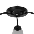 Люстра «Оникс» BayerLux, 3×15 Вт E27, черный-белый, 50×50×15 см - Фото 6