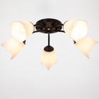 Люстра «Оникс» BayerLux, 5×15 Вт E27, черный-белый, 52×52×15 см - Фото 2