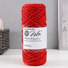 Шнур для вязания 100% полиэфир, ширина 3 мм 100м (красный) - фото 319892731