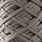 Шнур для вязания 100% полиэфир, ширина 3 мм 100м (серый) - фото 9340510