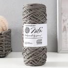 Шнур для вязания 100% полиэфир, ширина 3 мм 100м (серый) - Фото 6