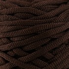 Шнур для вязания 100% полиэфир, ширина 3 мм 100м (шоколад) - фото 9585681