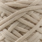 Шнур для вязания 100% полиэфир, ширина 3 мм 100м (айвори) - Фото 3