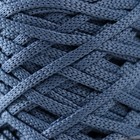 Шнур для вязания 100% полиэфир, ширина 3 мм 100м (джинс) - Фото 3
