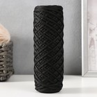 Шнур для вязания 100% полиэфир, ширина 3 мм 100м (чёрный) - фото 1332148