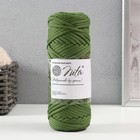 Шнур для вязания 100% полиэфир, ширина 3 мм 100м (оливковый) - Фото 1