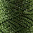 Шнур для вязания 100% полиэфир, ширина 3 мм 100м (оливковый) - Фото 3